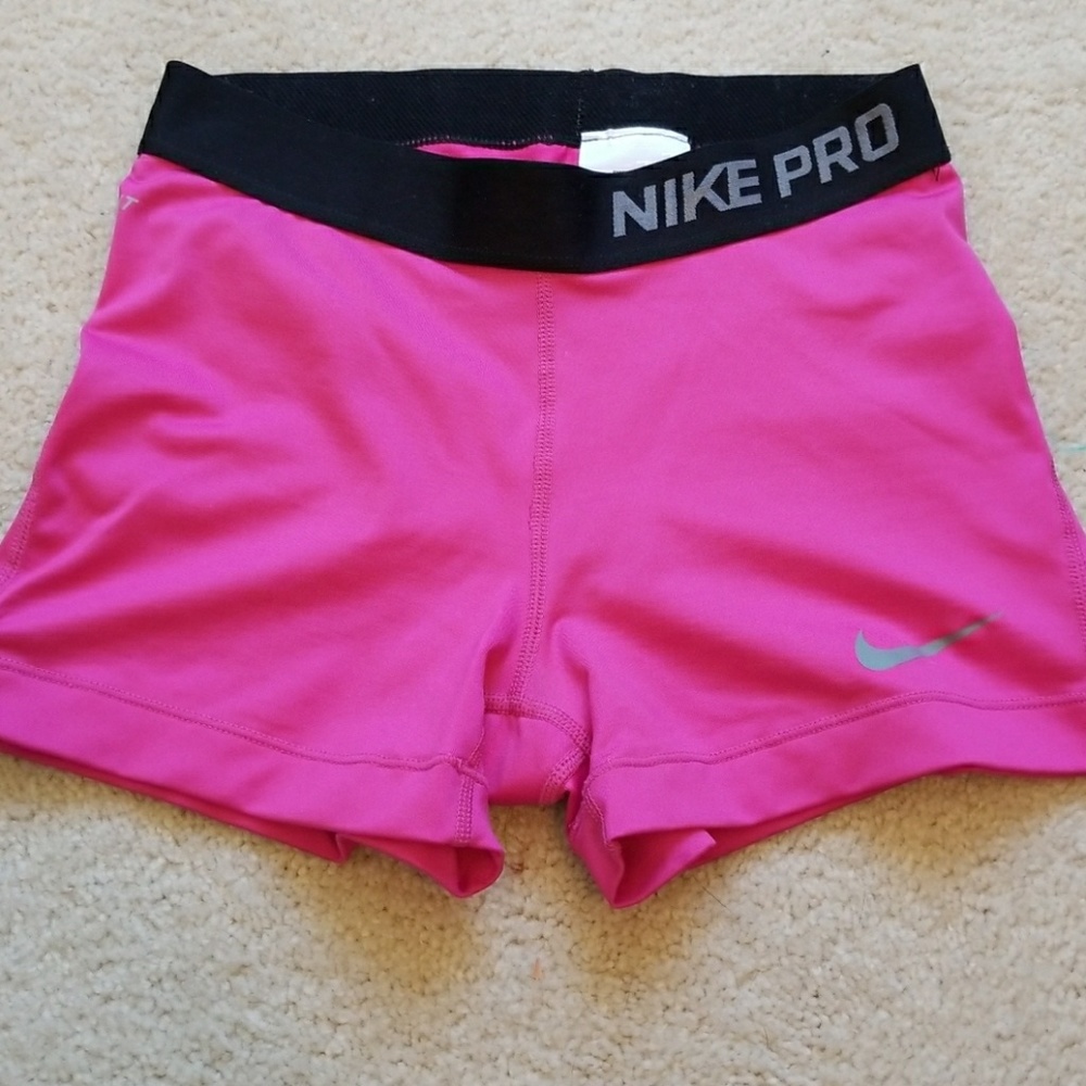 Nike Pro Hot Pink Shorts